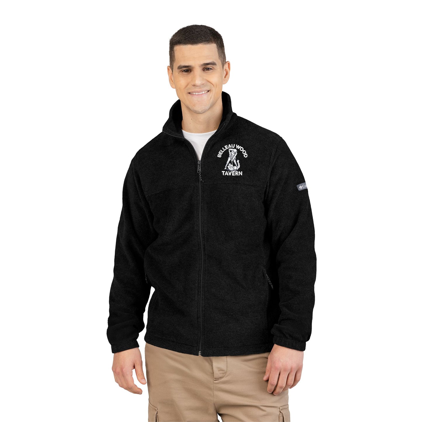 Belleau Wood Tavern Embroidered Fleece Jacket-Men & Women, Perfect for Outdoors