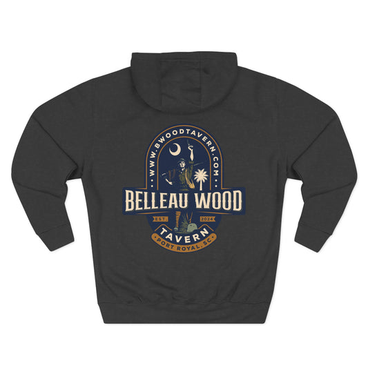 Three-Panel Fleece Hoodie- BELLEAU WOOD Est. 1918