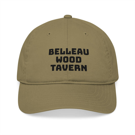 Belleau Wood Tavern Hat SC Logo Organic Embroidered Baseball Cap -Tan/Olive Drab
