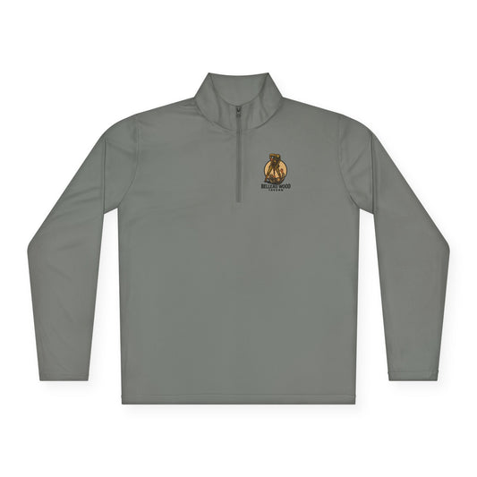 Belleau Wood Tavern Skull on Back Military Quarter-Zip Pullover, Unisex Apparel