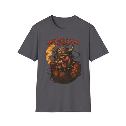 BELLEAU WOOD TAVERN Devil Dog USMC Unisex Softstyle T-Shirt, Vintage Graphic Tee