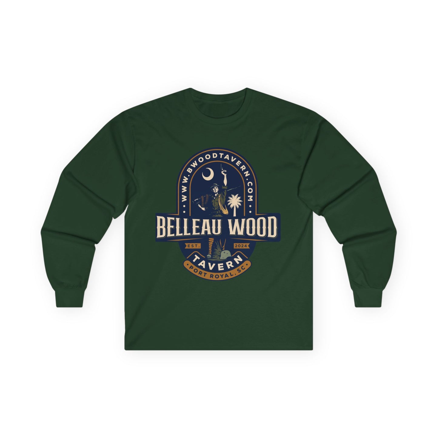 Iron Mike Belleau Wood Tavern - Follow Me to B Wood Long Sleeve Tee