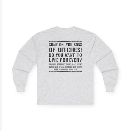 Skull Dagger- Sons of Bitches -Belleau Wood Tavern Long Sleeve Tee