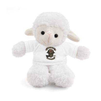 Personalized Stuffed Animal with Belleau Wood Skull T-Shirt Design