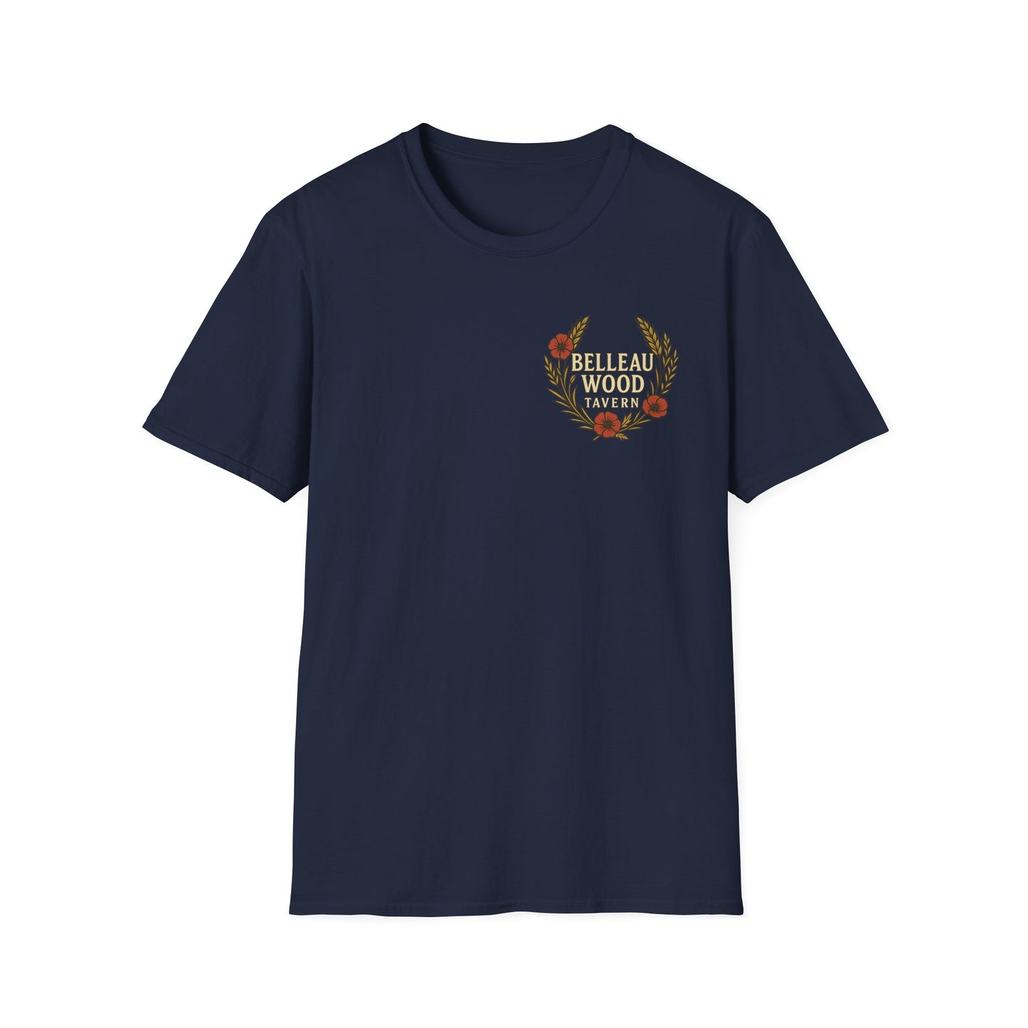Belleau Wood Tavern – Wheat & Poppies Wreath Tee Stacking Bodies