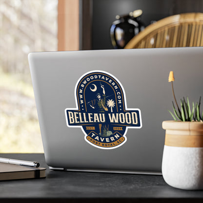 Belleau Wood Tavern Design, Vinyl Decal Stickers, Laptop Decals, Car Stickers