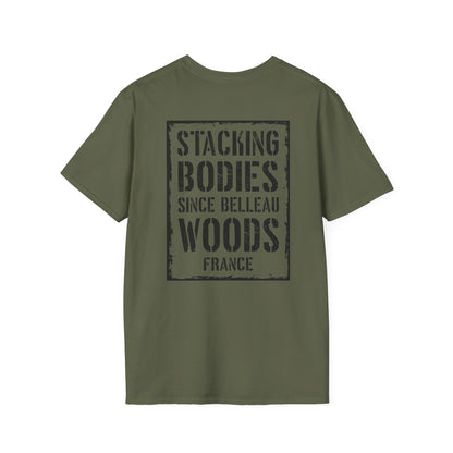 Belleau Wood Tavern – Wheat & Poppies Wreath Tee Stacking Bodies