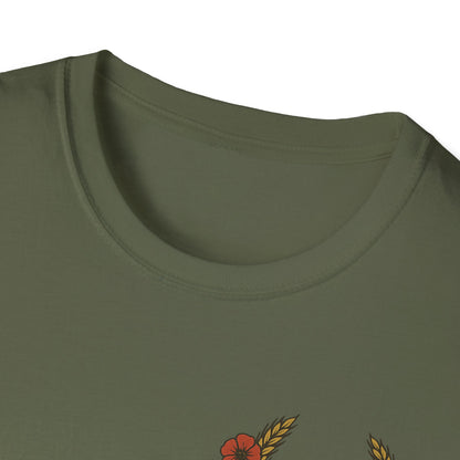 Belleau Wood Tavern – Wheat & Poppies Wreath Tee Stacking Bodies