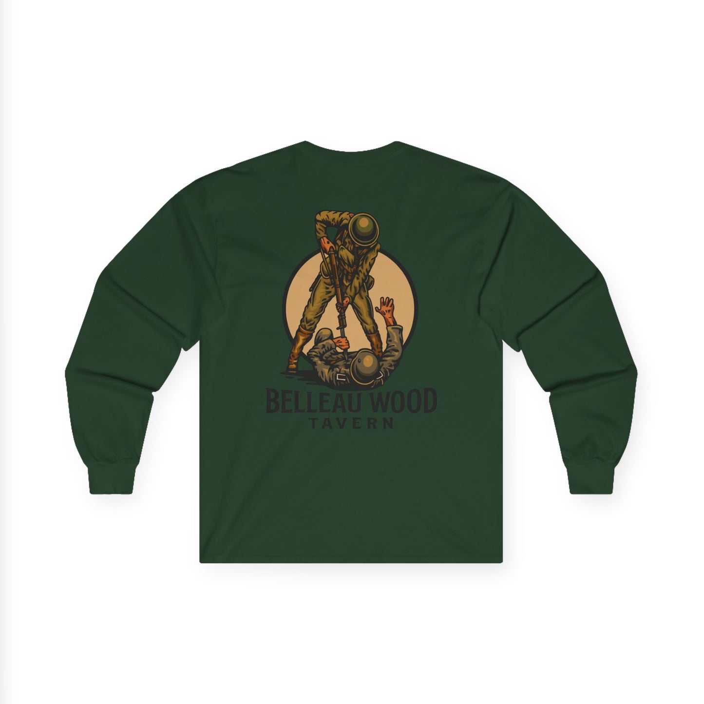 The Jack (Back) -Belleau Wood Tavern Long Sleeve Tee - Unisex Ultra Cotton Shirt