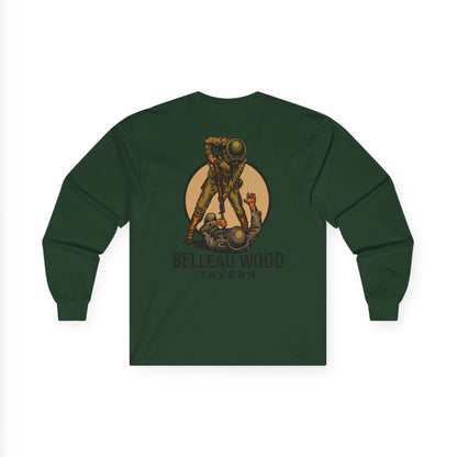 The Jack (Back) -Belleau Wood Tavern Long Sleeve Tee - Unisex Ultra Cotton Shirt