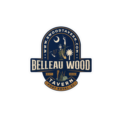 Belleau Wood Tavern Design, Vinyl Decal Stickers, Laptop Decals, Car Stickers