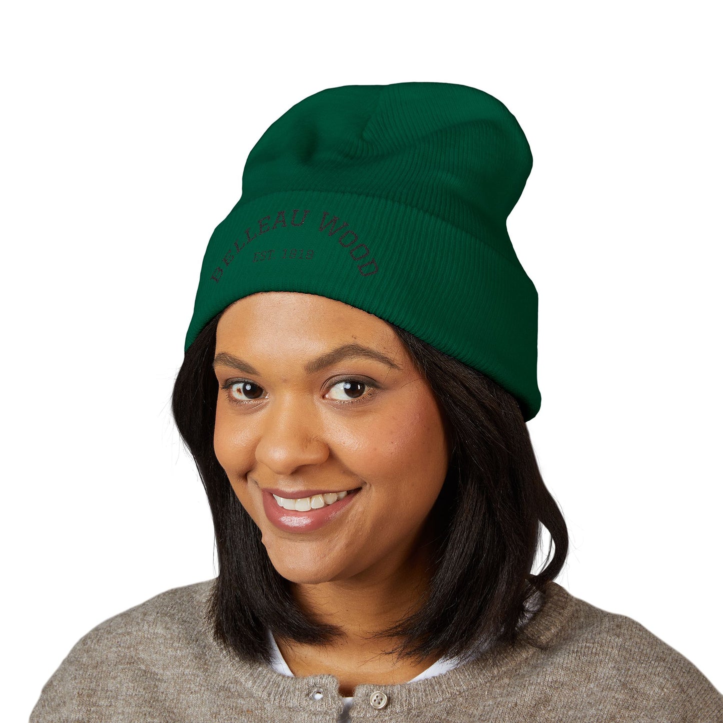 Belleau Wood Classic Cuffed Beanie - Embroidered Winter Hat