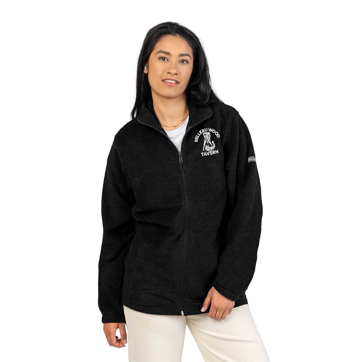 Belleau Wood Tavern Embroidered Fleece Jacket-Men & Women, Perfect for Outdoors