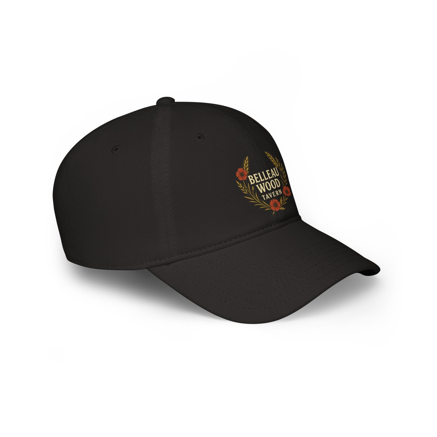 Belleau Wood Tavern Low Profile Baseball Cap — Vintage Wreath Logo Hat