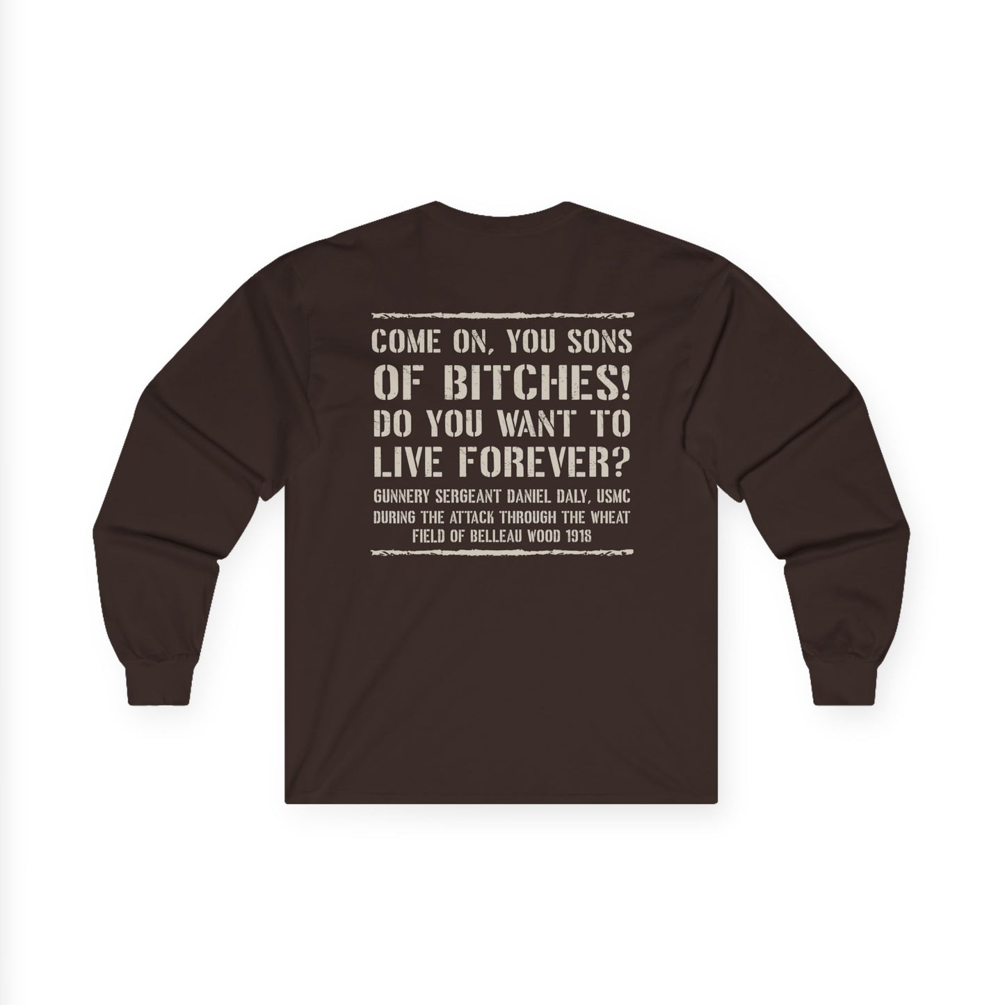 Skull Dagger- Sons of Bitches -Belleau Wood Tavern Long Sleeve Tee