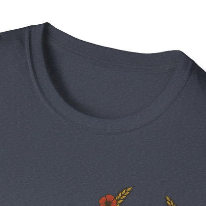 Belleau Wood Tavern – Wheat & Poppies Wreath Tee Stacking Bodies