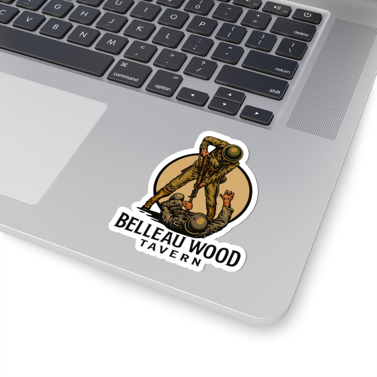 Vintage Military Kiss-Cut Stickers | Belleau Wood Tavern | Laptop Accessories