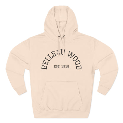 Three-Panel Fleece Hoodie- BELLEAU WOOD Est. 1918