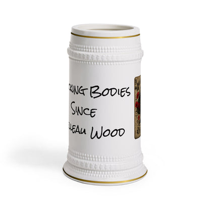 Ace of Spades - Stacking Bodies Since Belleau Wood Beer Stein Mug