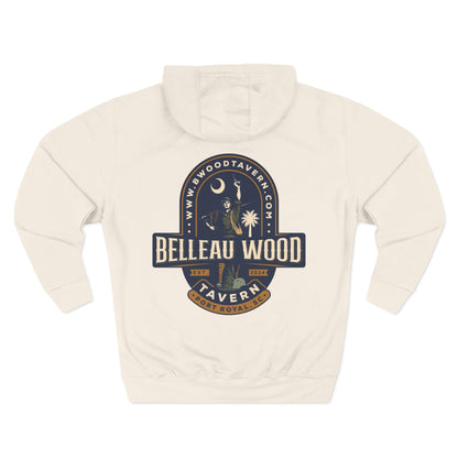Three-Panel Fleece Hoodie- BELLEAU WOOD Est. 1918