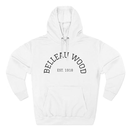 Three-Panel Fleece Hoodie- BELLEAU WOOD Est. 1918