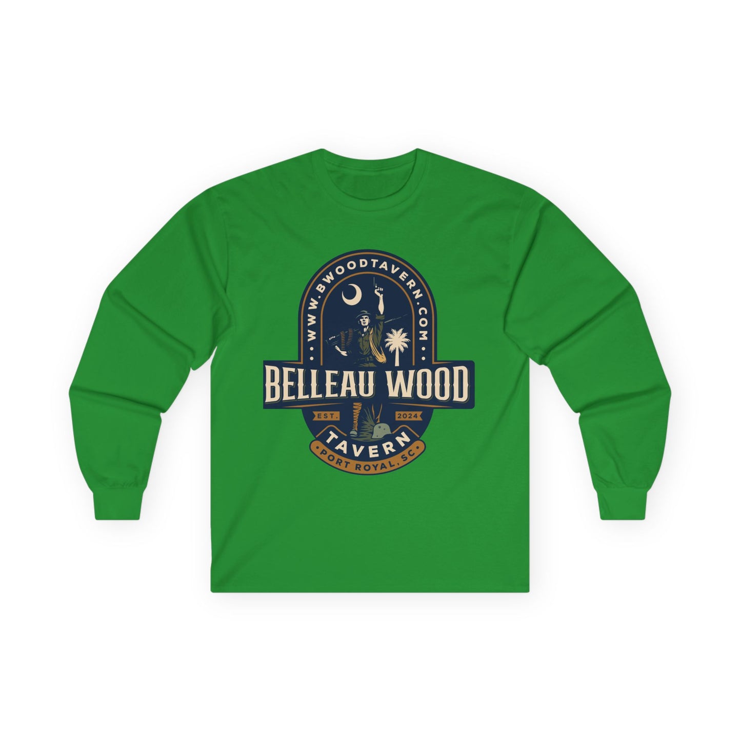 Iron Mike Belleau Wood Tavern - Follow Me to B Wood Long Sleeve Tee