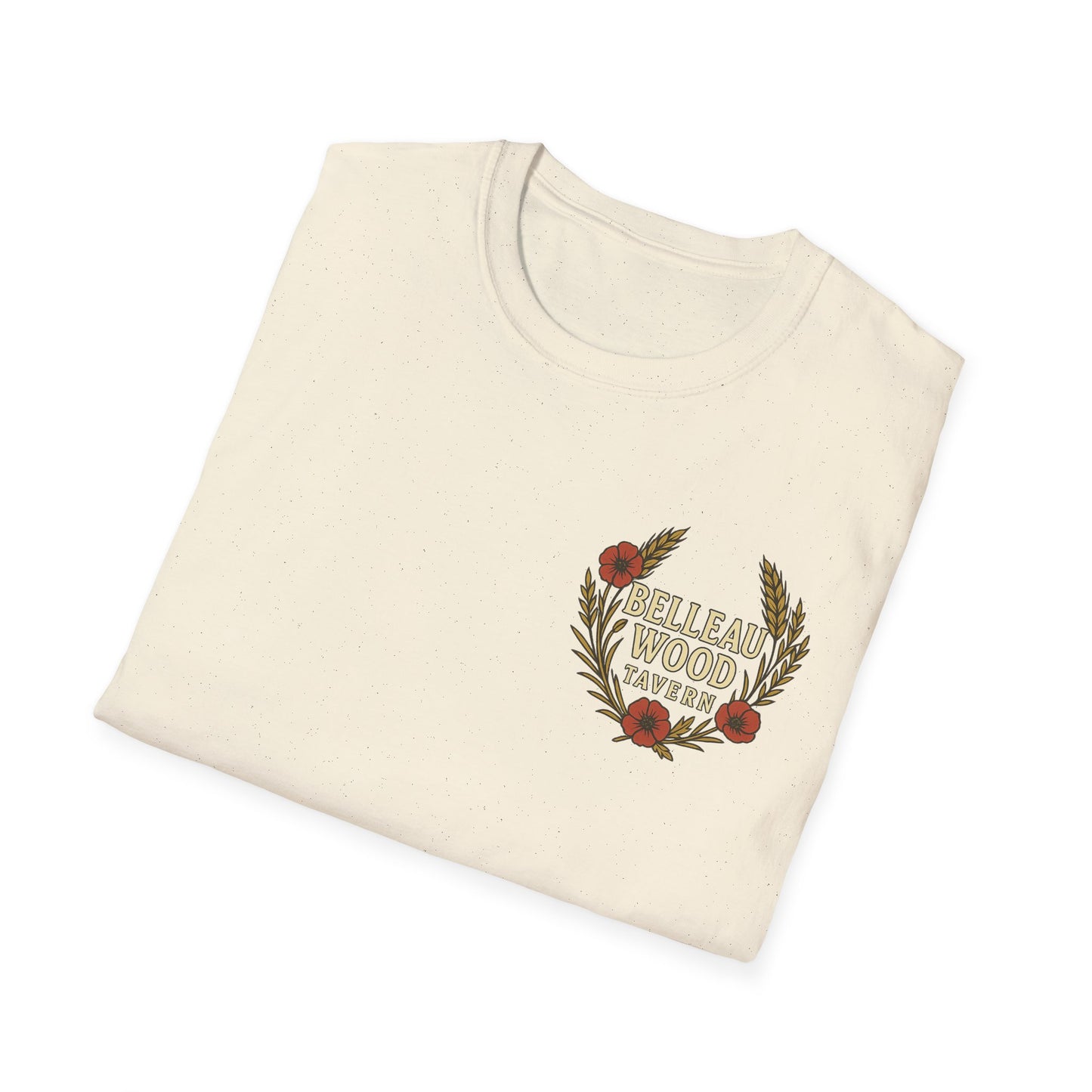 Belleau Wood Tavern – Wheat & Poppies Wreath Tee Stacking Bodies
