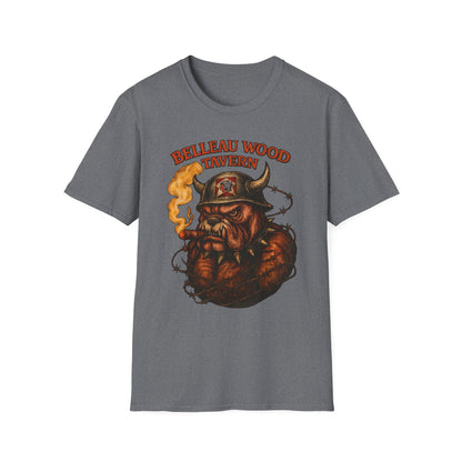 BELLEAU WOOD TAVERN Devil Dog USMC Unisex Softstyle T-Shirt, Vintage Graphic Tee