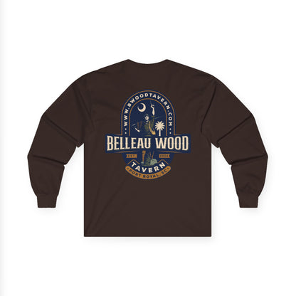 Iron Mike (Back) -Belleau Wood Tavern Long Sleeve Tee - Unisex Ultra Cotton Shirt