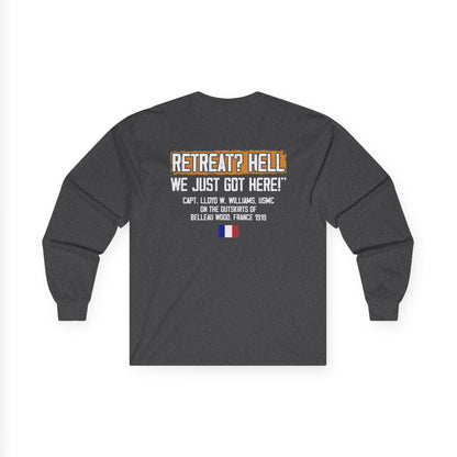 Bulldog - Retreat HELL Belleau Wood Tavern Long Sleeve Tee