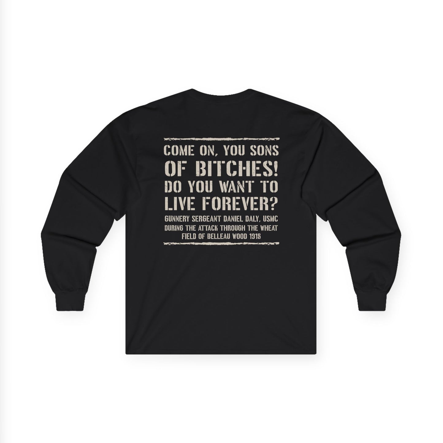 Skull Dagger- Sons of Bitches -Belleau Wood Tavern Long Sleeve Tee