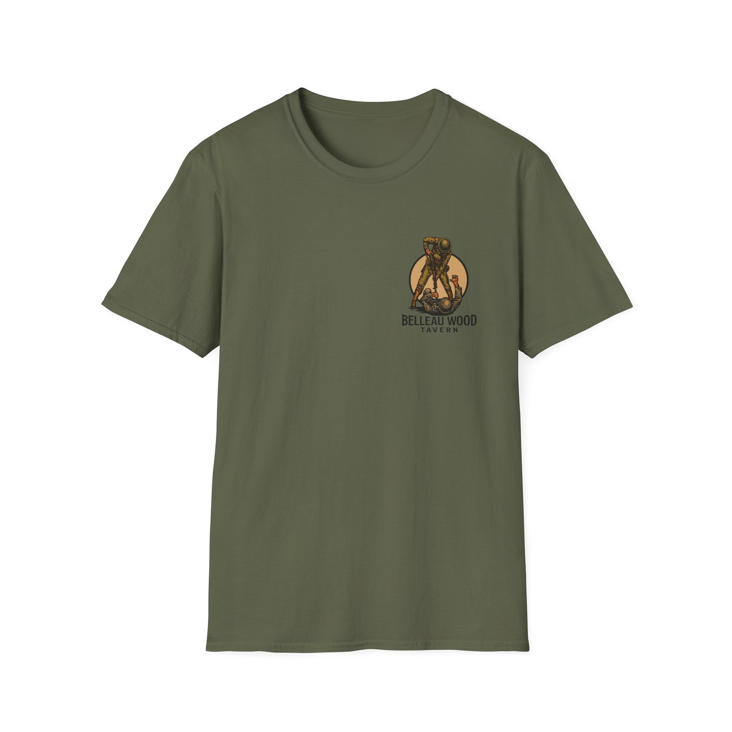 Tears of Our Enemies Graphic T-Shirt — Belleau Wood Tavern Logo Front
