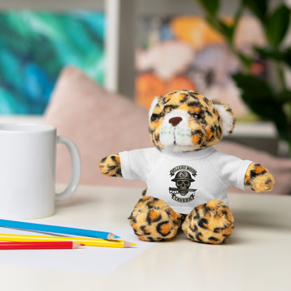 Personalized Stuffed Animal with Belleau Wood Skull T-Shirt Design