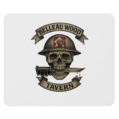 Custom Skull Graphic Mouse Pad - Belleau Wood Tavern Design