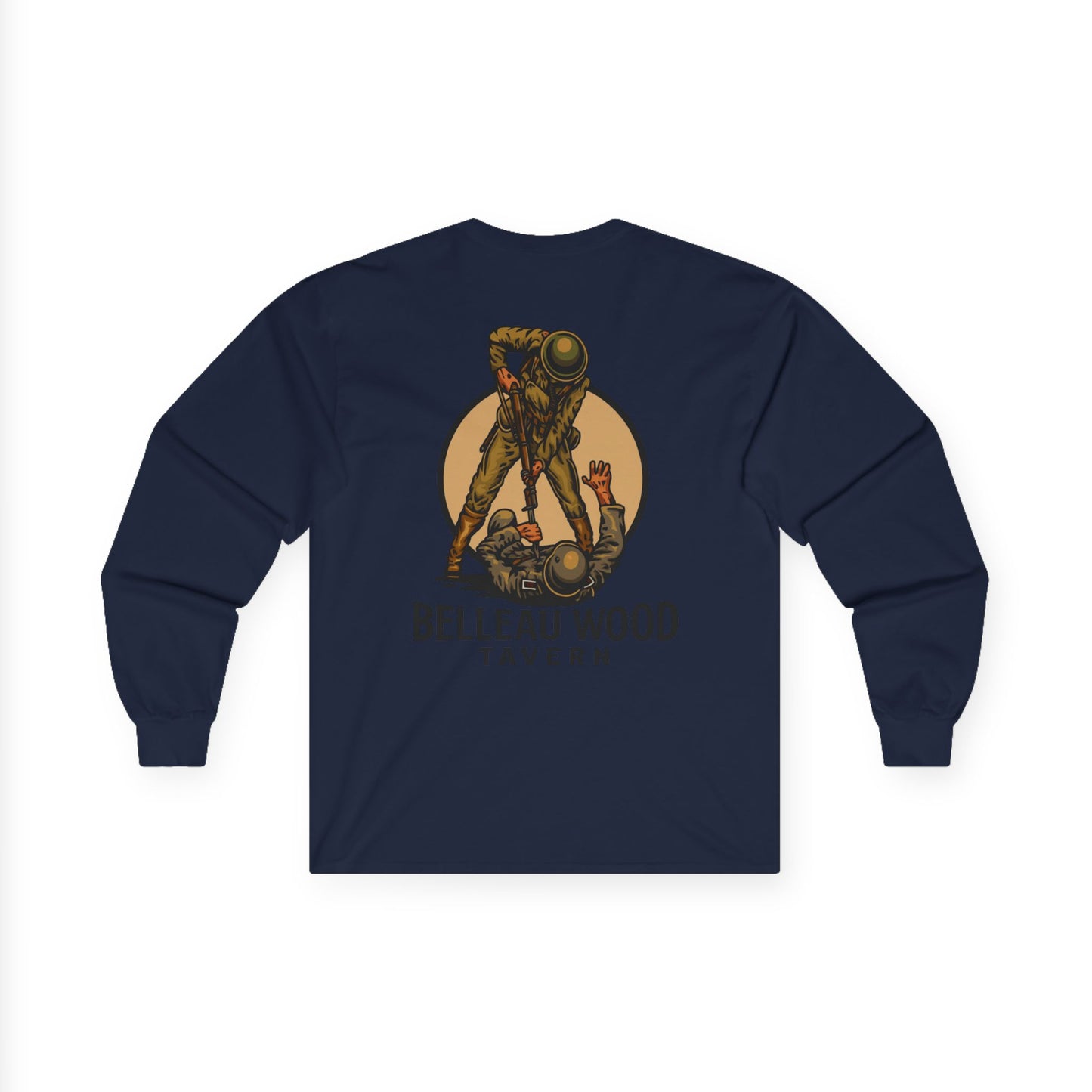 The Jack (Back) -Belleau Wood Tavern Long Sleeve Tee - Unisex Ultra Cotton Shirt