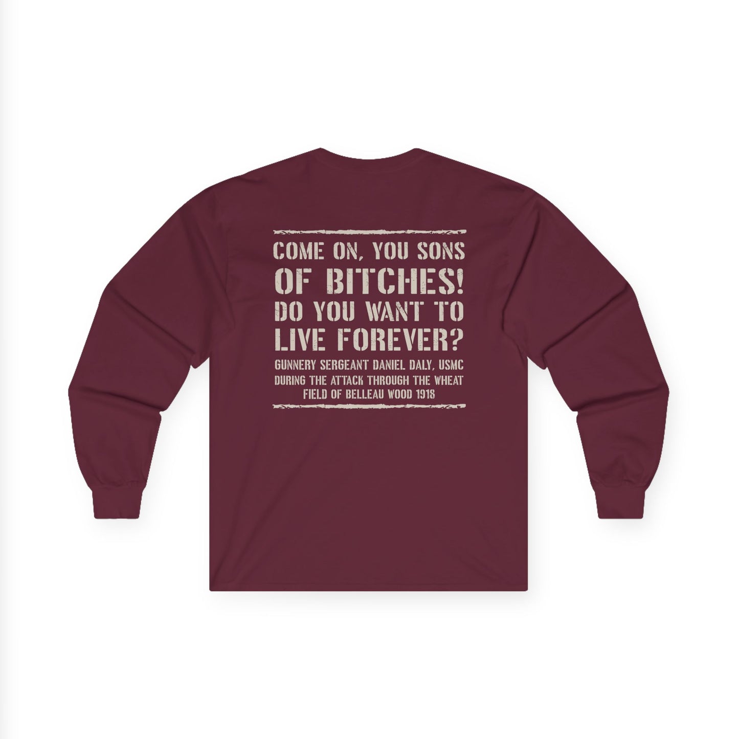 Skull Dagger- Sons of Bitches -Belleau Wood Tavern Long Sleeve Tee