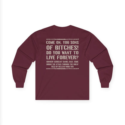 Skull Dagger- Sons of Bitches -Belleau Wood Tavern Long Sleeve Tee