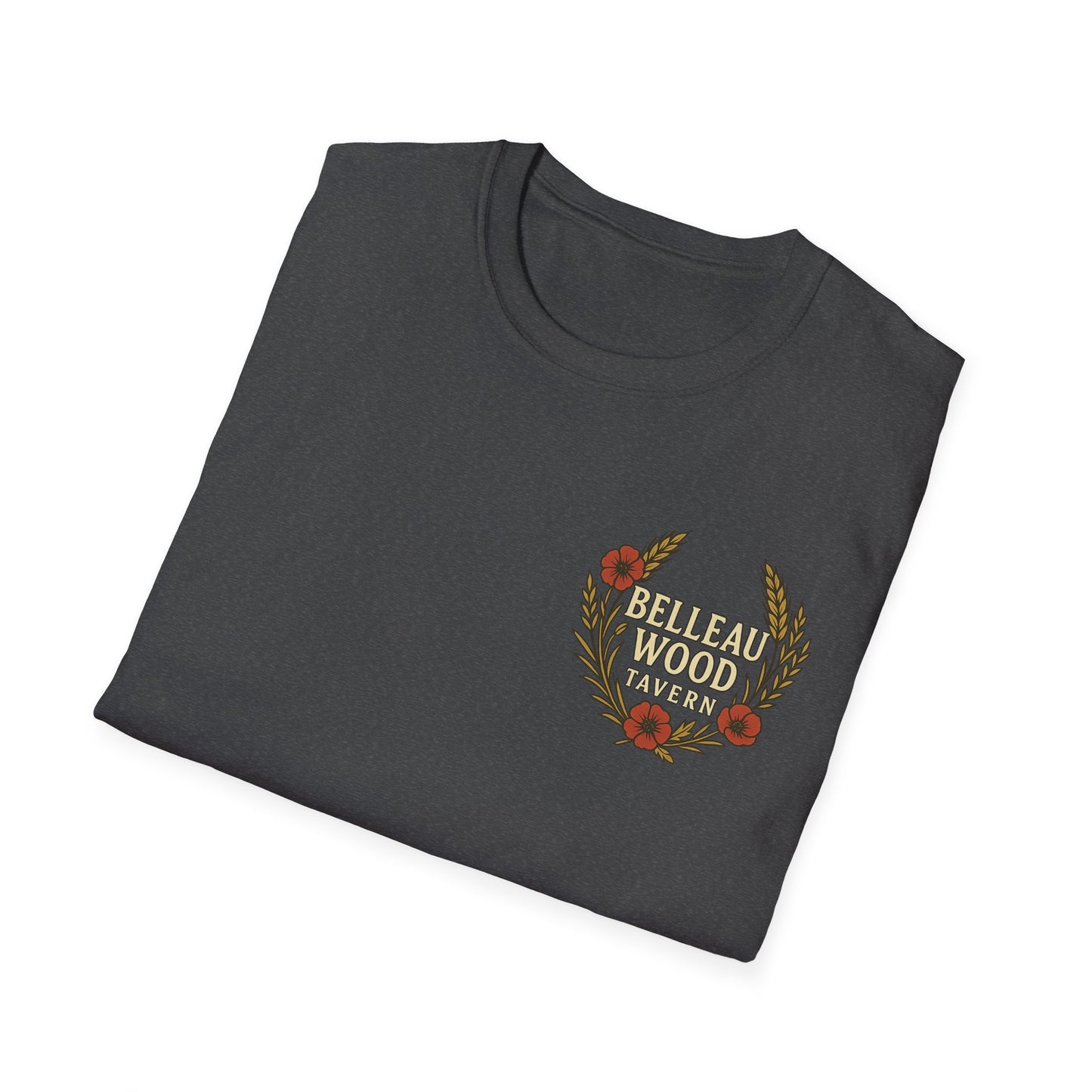 Belleau Wood Tavern – Wheat & Poppies Wreath Tee Stacking Bodies