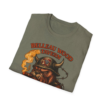 BELLEAU WOOD TAVERN Devil Dog USMC Unisex Softstyle T-Shirt, Vintage Graphic Tee