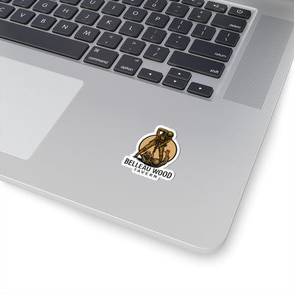 Vintage Military Kiss-Cut Stickers | Belleau Wood Tavern | Laptop Accessories