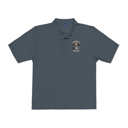 Embroidered Belleau Wood Tavern USMC Skull Helmet Unisex Polo Shirt