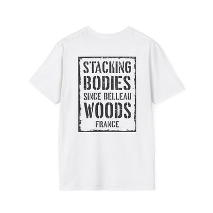 Belleau Wood Tavern – Wheat & Poppies Wreath Tee Stacking Bodies