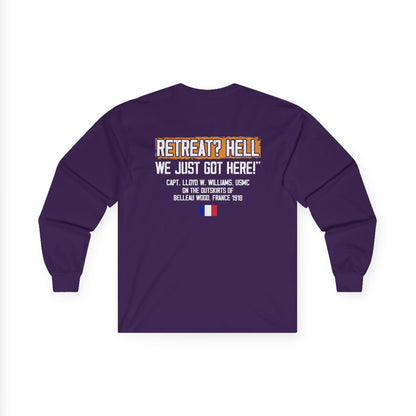 Bulldog - Retreat HELL Belleau Wood Tavern Long Sleeve Tee