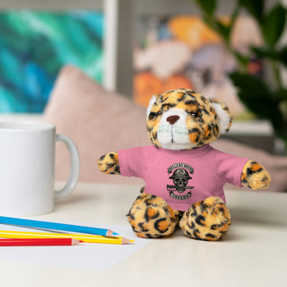 Personalized Stuffed Animal with Belleau Wood Skull T-Shirt Design