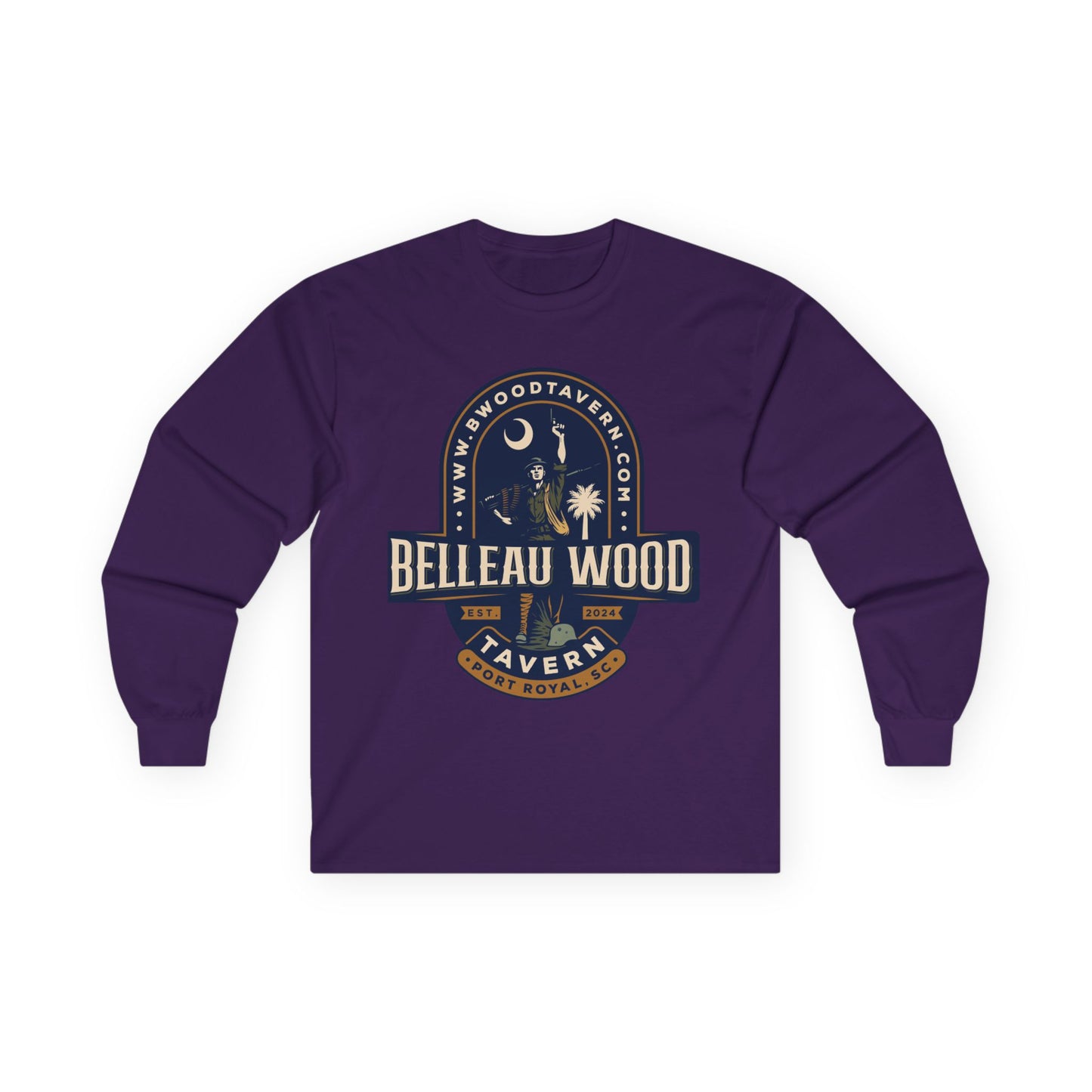 Iron Mike Belleau Wood Tavern - Follow Me to B Wood Long Sleeve Tee