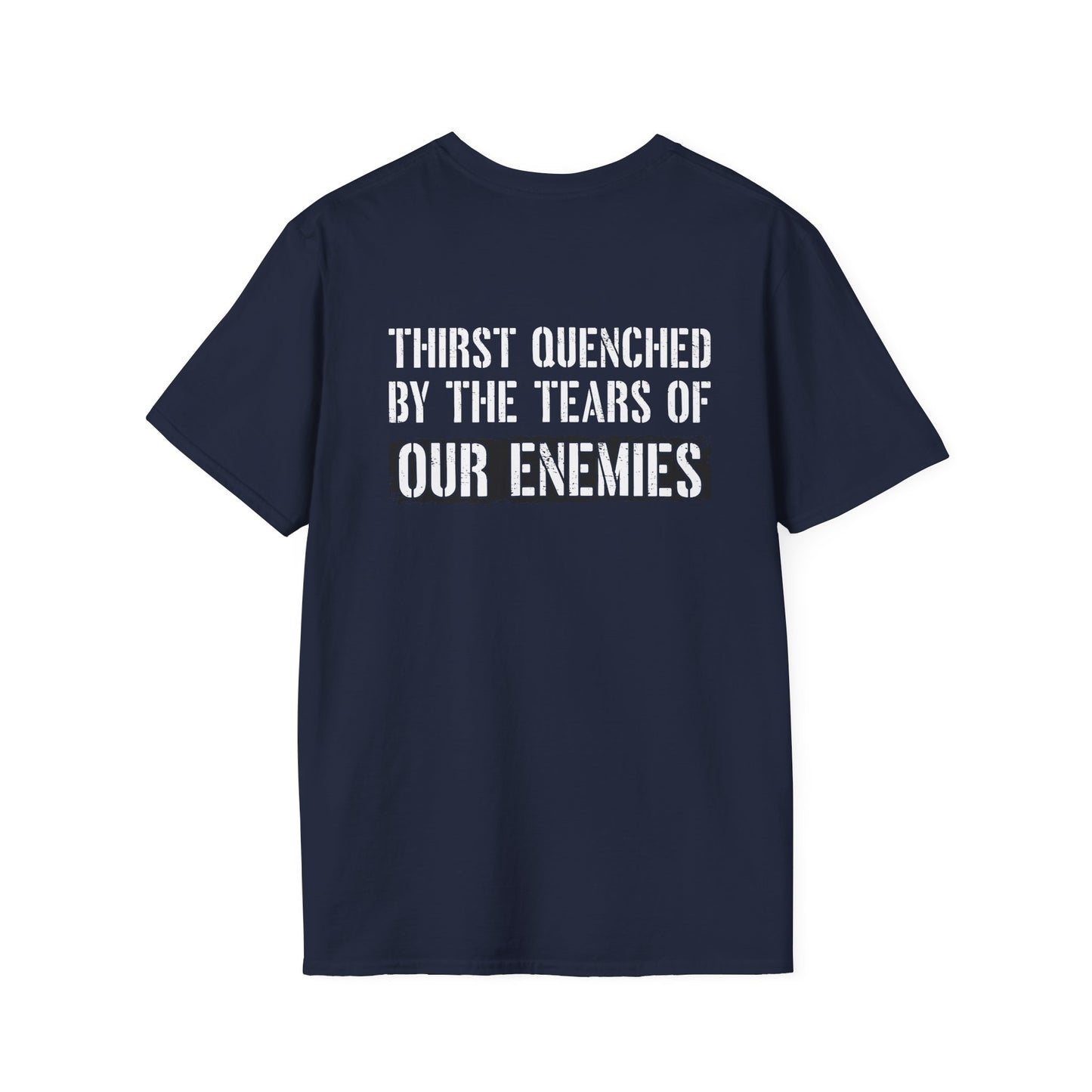 Tears of Our Enemies Graphic T-Shirt — Belleau Wood Tavern Logo Front