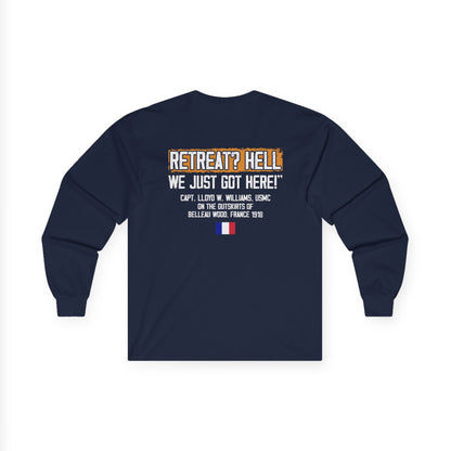 Bulldog - Retreat HELL Belleau Wood Tavern Long Sleeve Tee