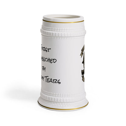 Skull - Thirst Quenched by Enemy Tears Beer Stein Mug