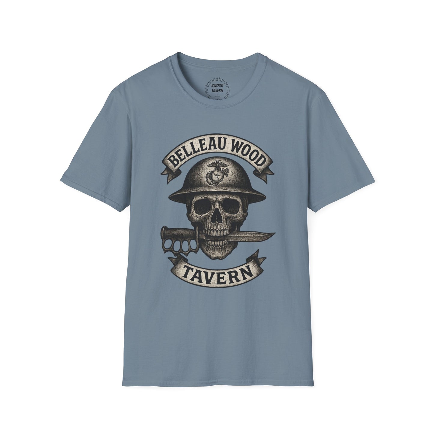 Skull with Bayonet Unisex Softstyle T-Shirt