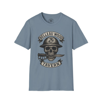 Skull with Bayonet Unisex Softstyle T-Shirt